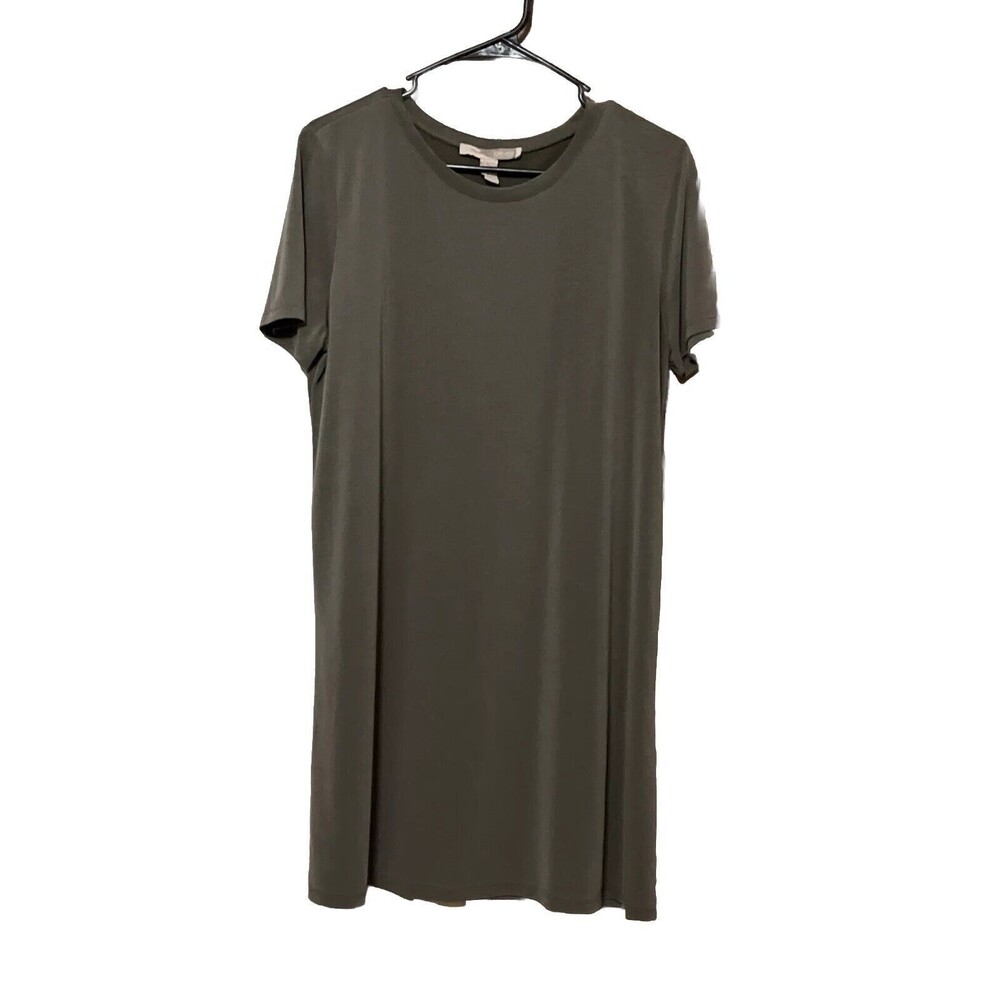 Forever 21 Contemporary Green Short Sleeve T-Shirt Dress Size XL